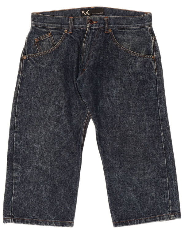 Męskie jeansy Capri Andrew Mackenzie IT 48 Medium W30 L20 Niebieska bawełna