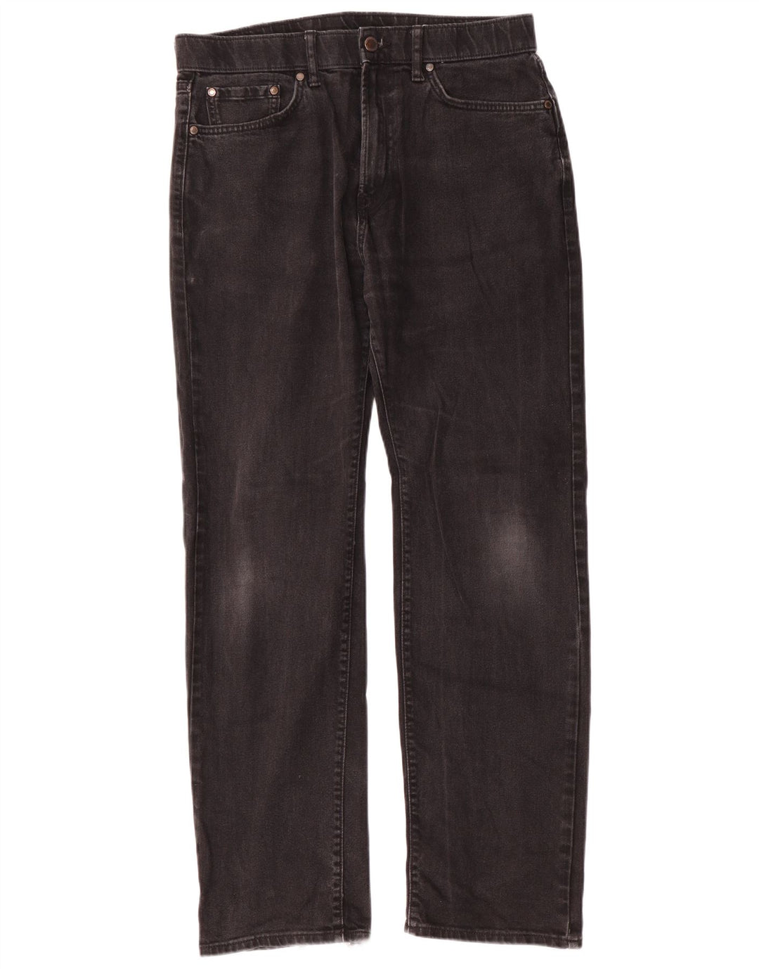 Męskie jeansy Marks & Spencer Regular Straight W32 L31 Czarne bawełniane