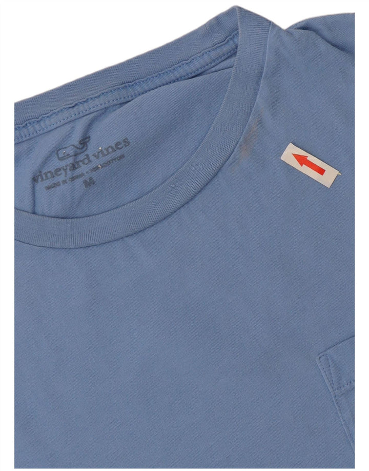 Męska koszulka z grafiką Vineyard Vines, bawełniana, średnia niebieska