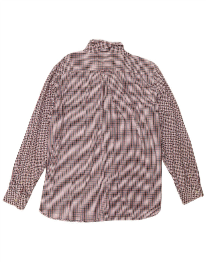 Męska koszula flanelowa Chaps XL w czerwoną kratę, bawełniana