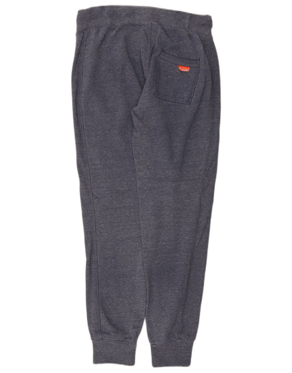 Męskie spodnie dresowe Superdry Slim Fit, małe, niebieskie nakrapiane