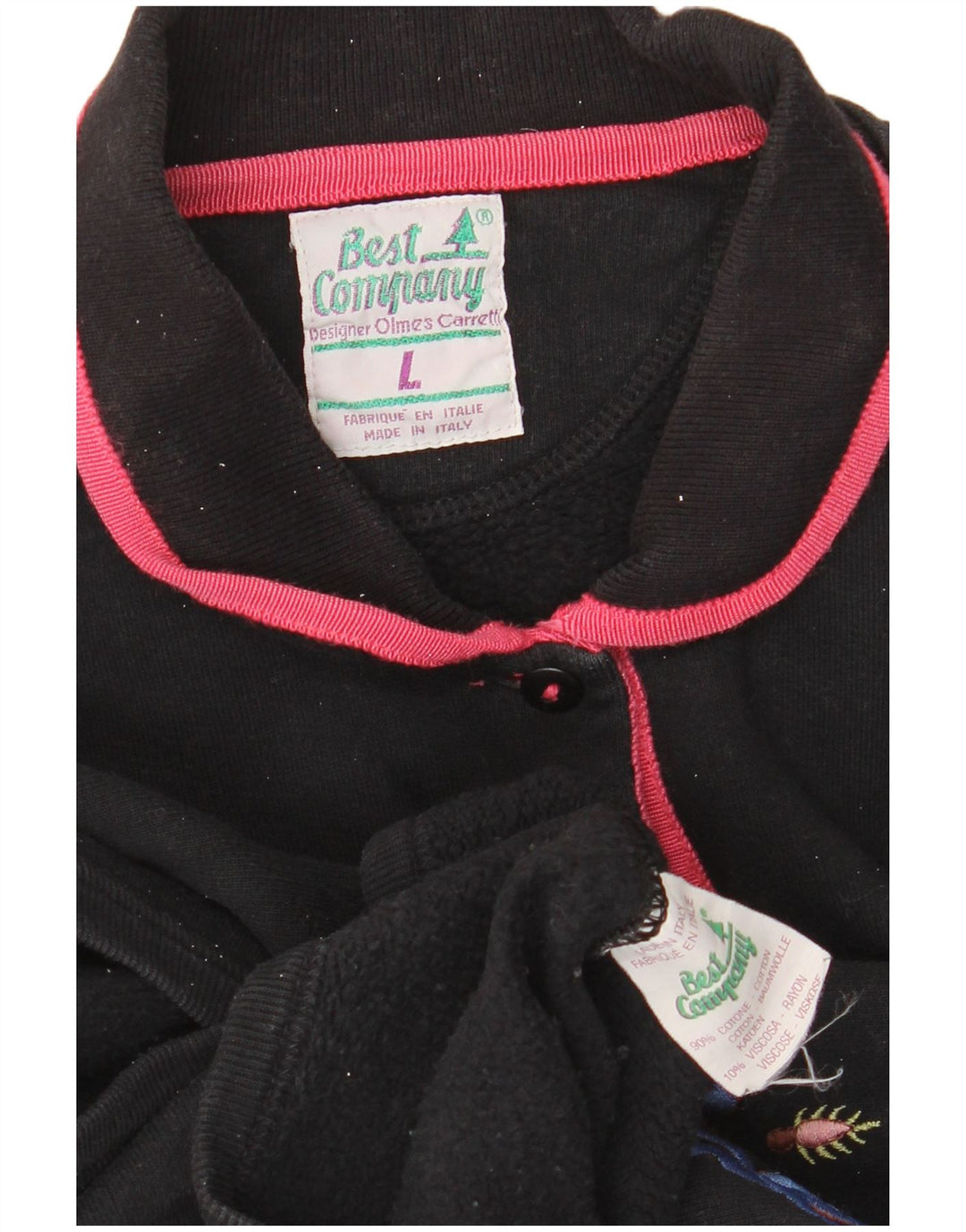 Damska bluza oversize z grafiką BEST COMPANY UK 16, duża czarna