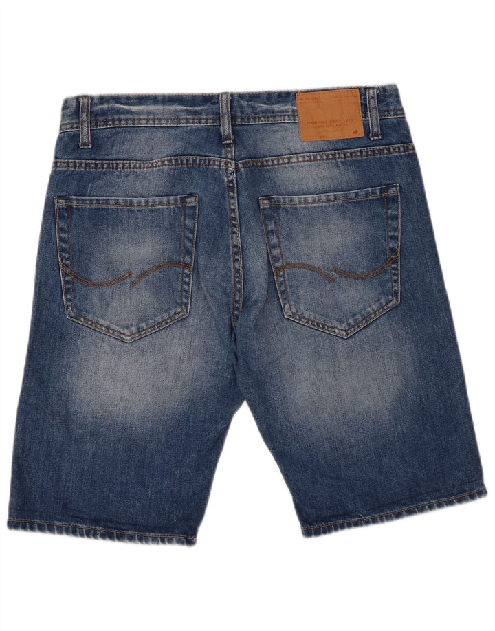 Męskie spodenki jeansowe Jack & Jones, średnie W32, niebieskie, bawełniane