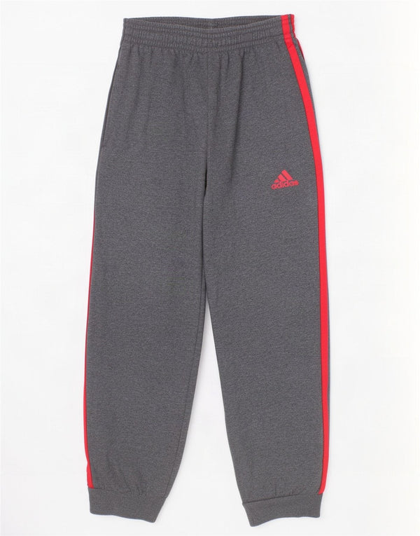 Adidas Chłopięce Spodnie Dresowe Joggery 5-6 Lat Szare Nakrapiane Bawełny