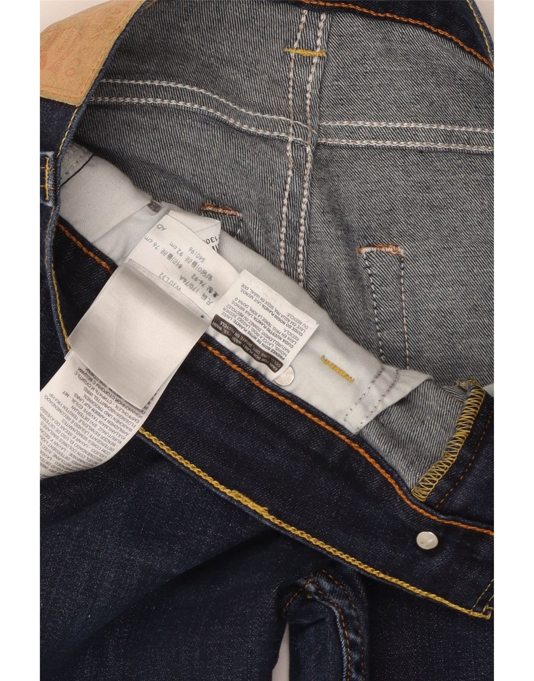Damskie jeansy Levi's Slim W30 L32 Granatowa bawełna