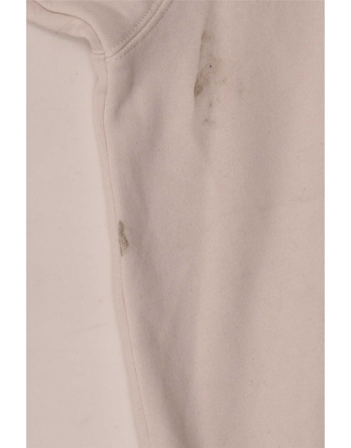 Damska bluza dresowa Nike Graphic Oversize UK 14, średnia biała bawełna