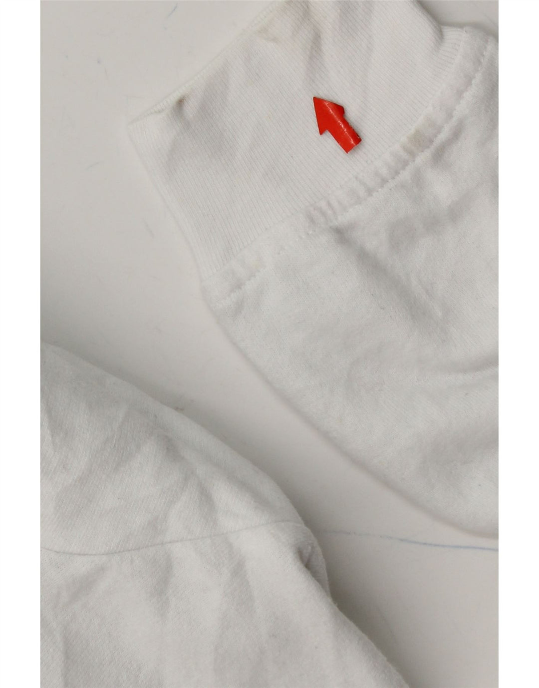 LEVI'S Womens Graphic Oversized Hoodie Jumper UK 14 Medium White Cotton Vintage Levi's and Second-Hand Levi's from Messina Hembry 
