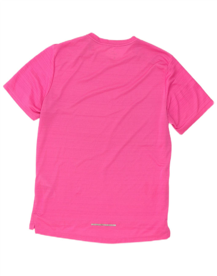 Męski T-shirt Nike Dri Fit Top, średni różowy poliester