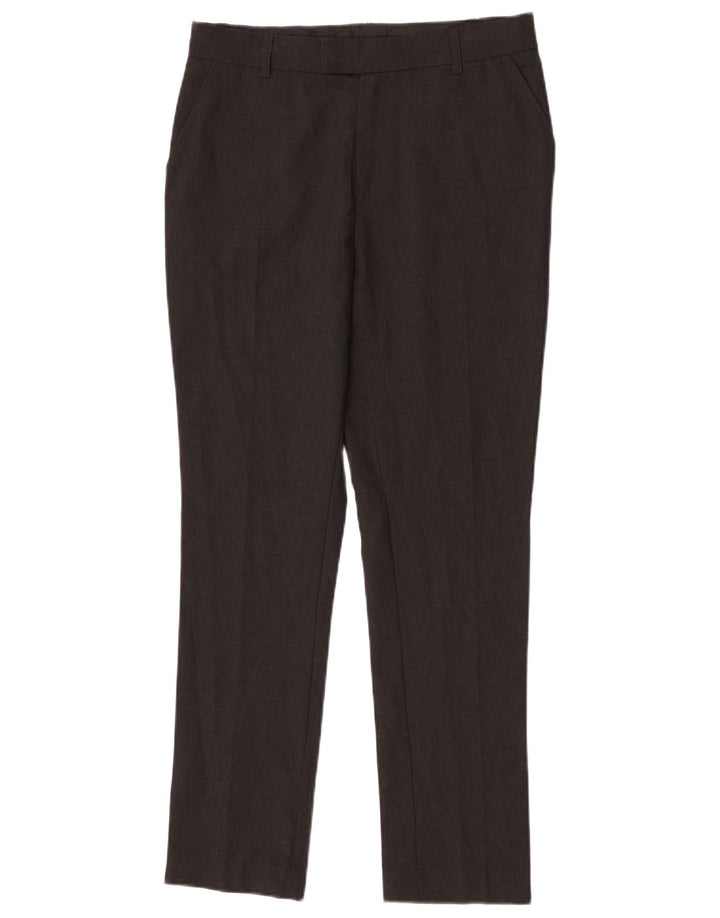 Marks & Spencer Spodnie chłopięce slim garniturowe 14-15 lat W29 L29 Szary poliester