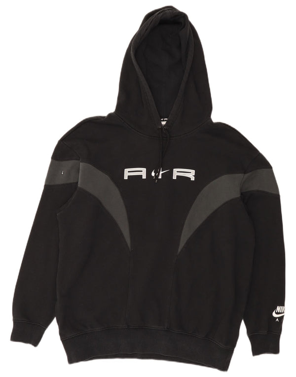 Męska bluza z kapturem Nike Graphic o luźnym kroju XS, czarna, bawełniana z blokami kolorów