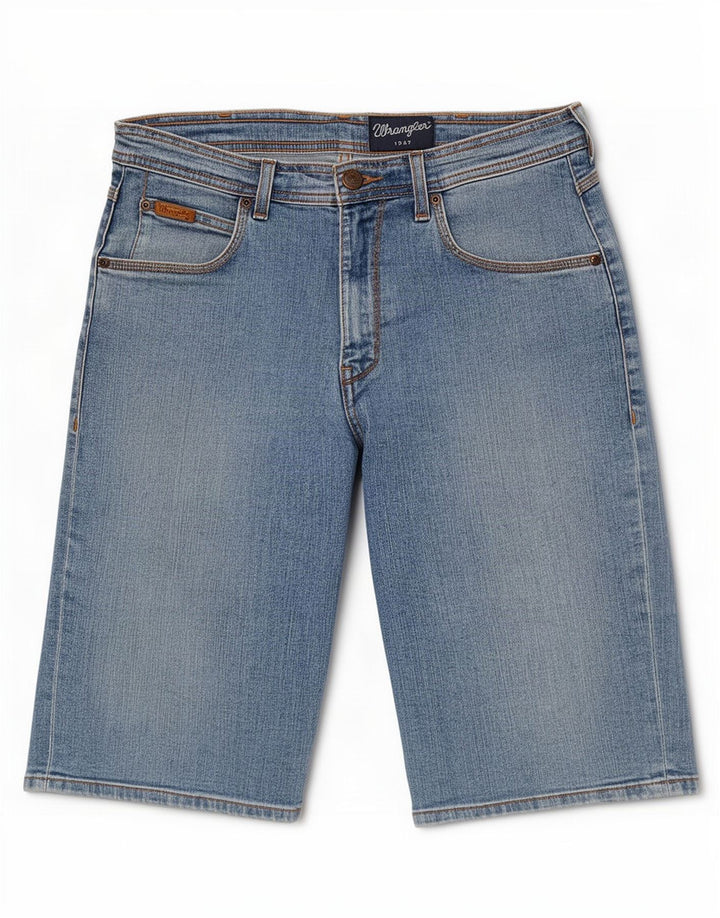 Męskie spodenki jeansowe Wrangler W31 w kolorze średnioniebieskim, bawełniane