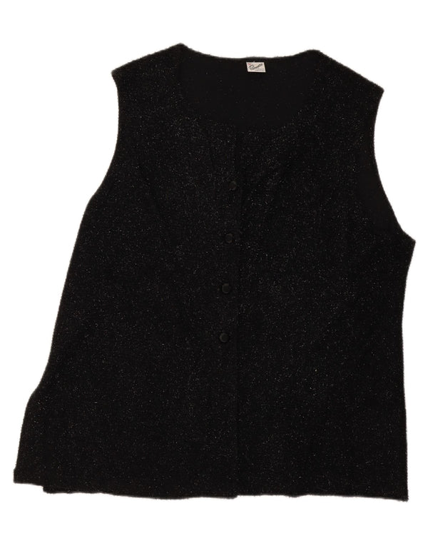 Damski sweter bez rękawów Primavera Firenze IT 53 2XL czarny
