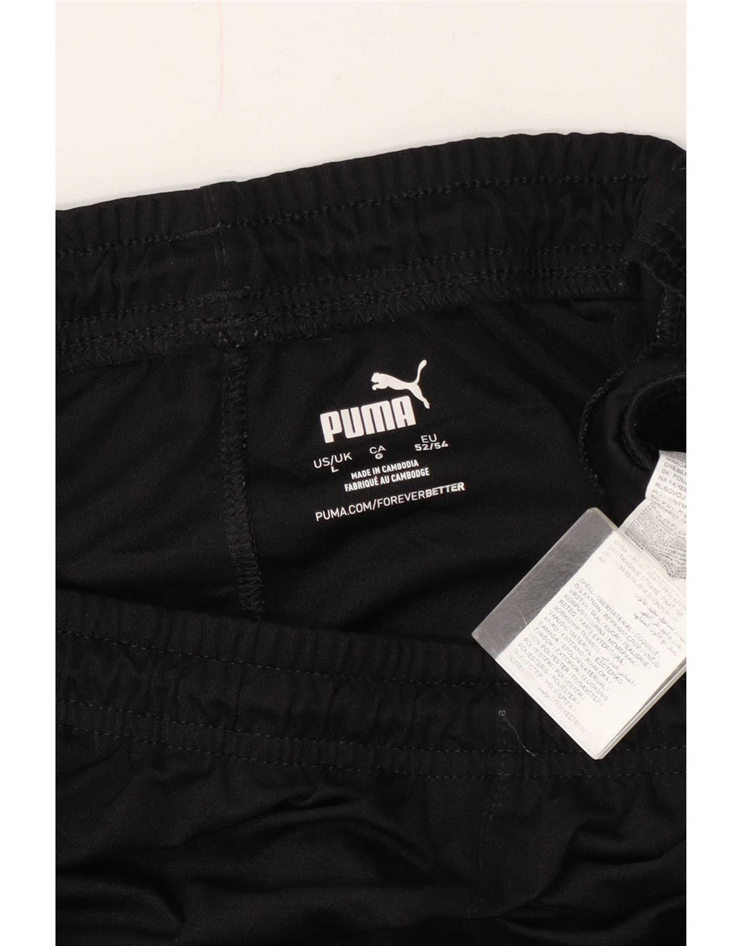Męskie spodenki sportowe Puma, duże, czarne, z poliestru