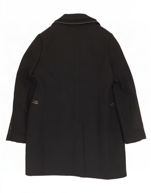 Mabrun Womens Overcoat IT 48 XL Black Virgin Wool