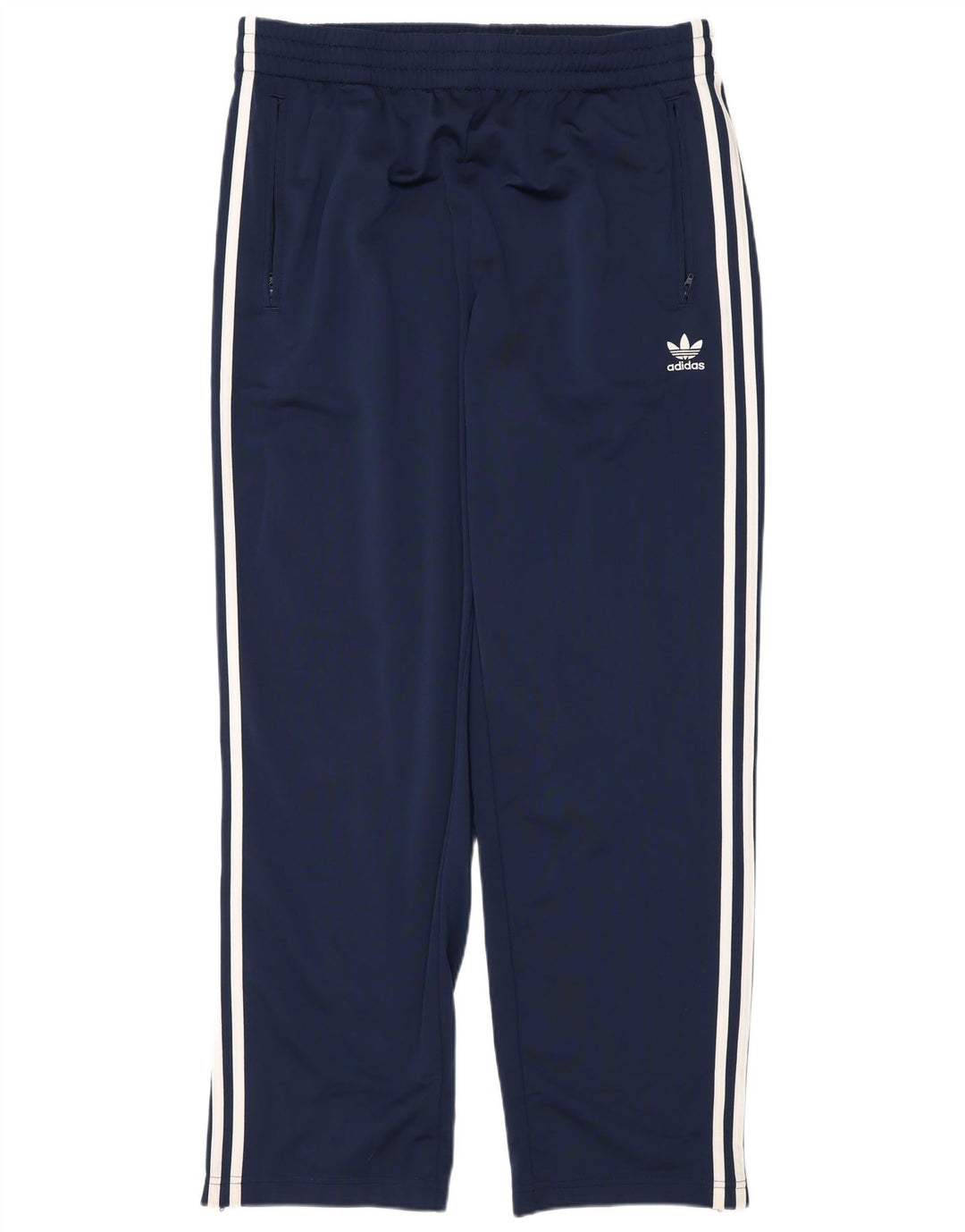 Męskie spodnie dresowe Adidas, duże, granatowe, poliestrowe