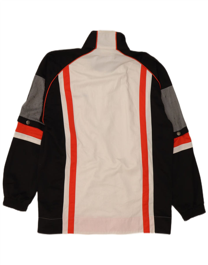 SERGIO TACCHINI Męska kurtka dresowa IT 52, duża, biała, z blokami kolorów