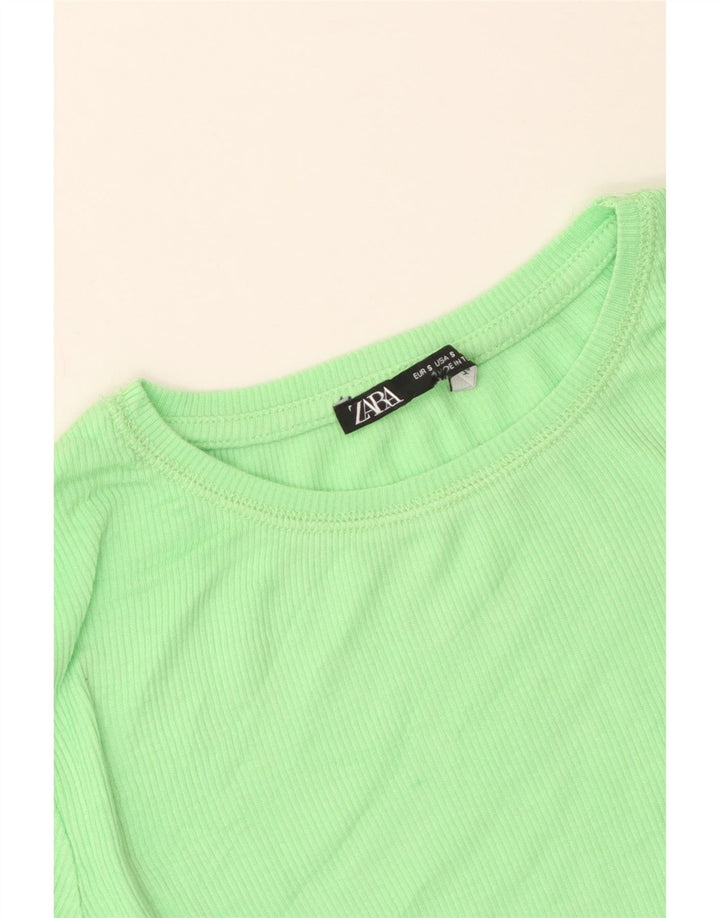 T-shirt damski Zara Top UK 8 Small Green