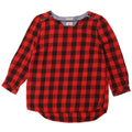TOMMY HILFIGER Womens 3/4 Sleeve Blouse Top UK 14 Medium Red Check Cotton