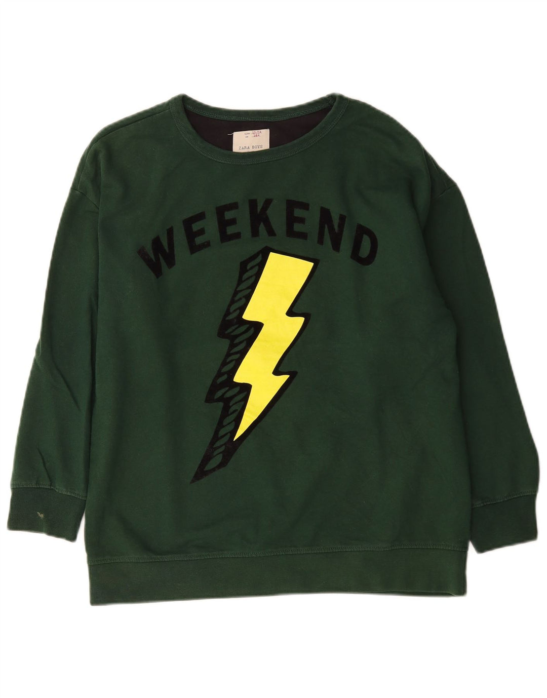 Bluza chłopięca Zara Weekend Graphic, 13-14 lat, zielona