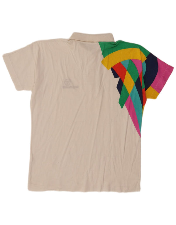 Męska koszulka polo Sergio Tacchini, bawełna w kolorze średniej bieli