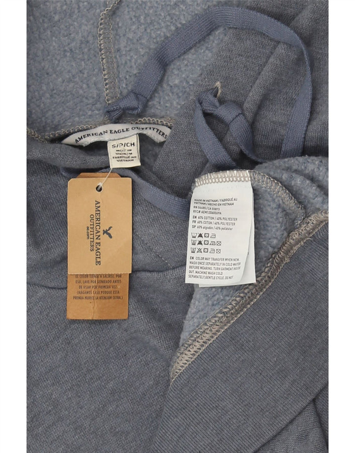 Damska bluza z kapturem American Eagle Graphic Oversize UK 10 Small Grey