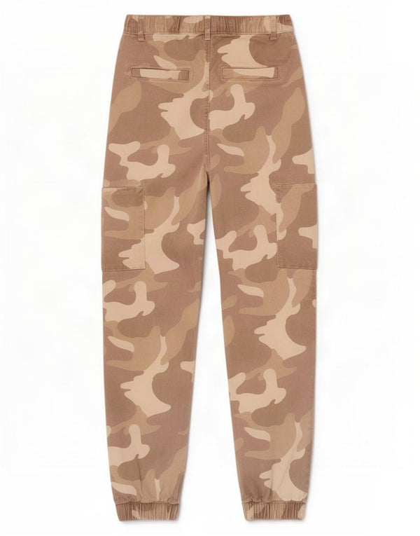 Hollister Womens Joggers Cargo Trousers Small W26 L26 Brown Camouflage