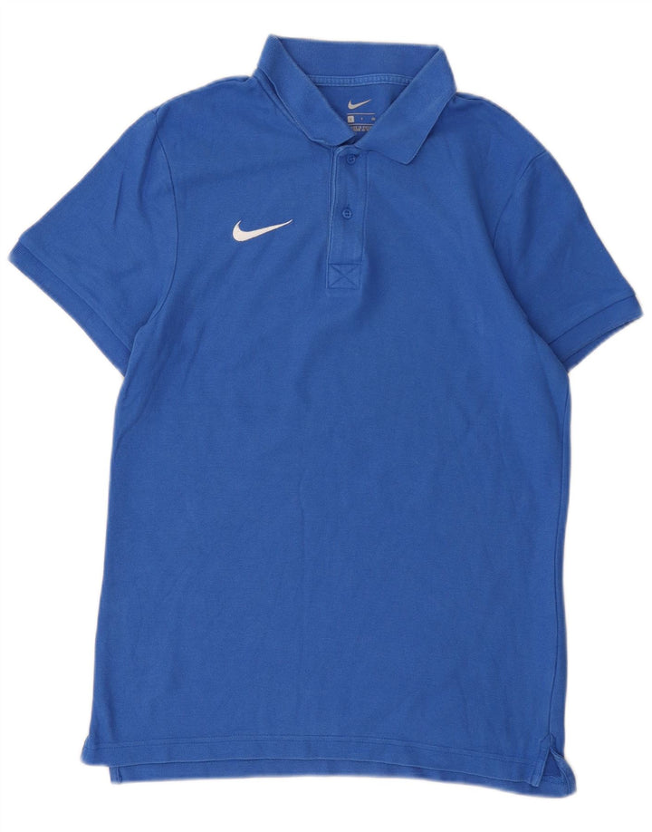 Męska koszulka polo Nike, mała, niebieska, bawełniana