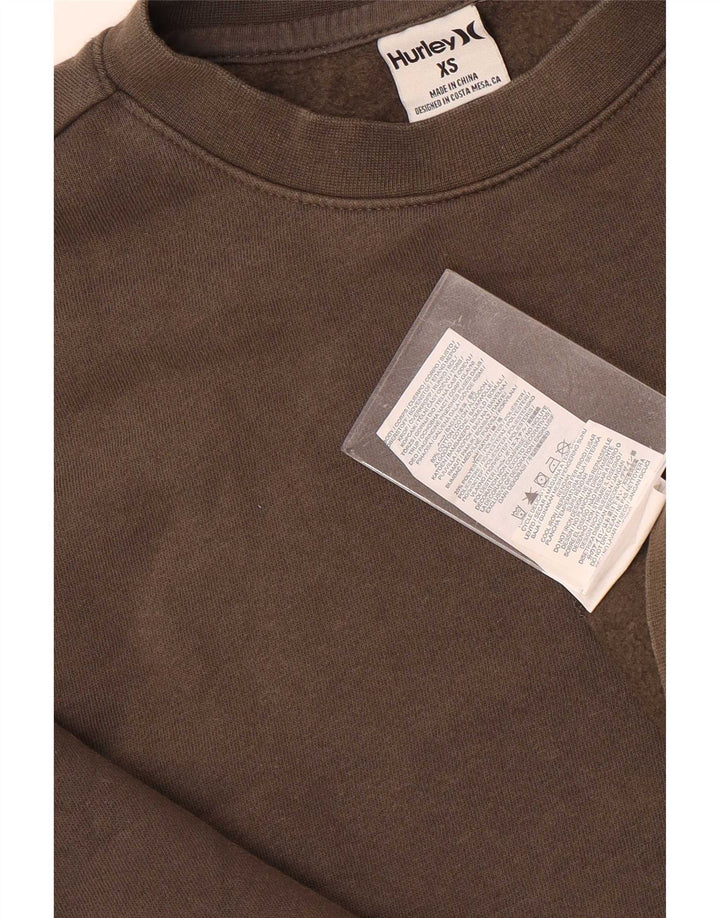 Męska bluza z grafiką Hurley XS, brązowa, bawełniana
