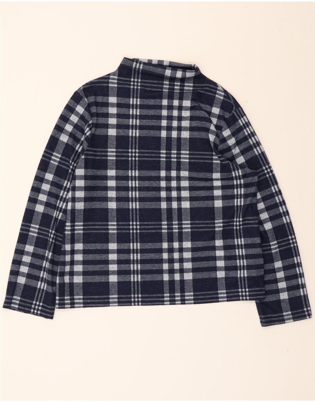 MARKS & SPENCER Womens Turtle Neck Jumper Sweater UK 16 Large Navy Blue Vintage Marks & Spencer and Second-Hand Marks & Spencer from Messina Hembry 