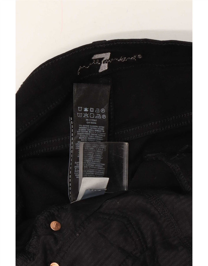 Damskie spodenki jeansowe 7 For All Mankind W34, duże, czarne, bawełniane