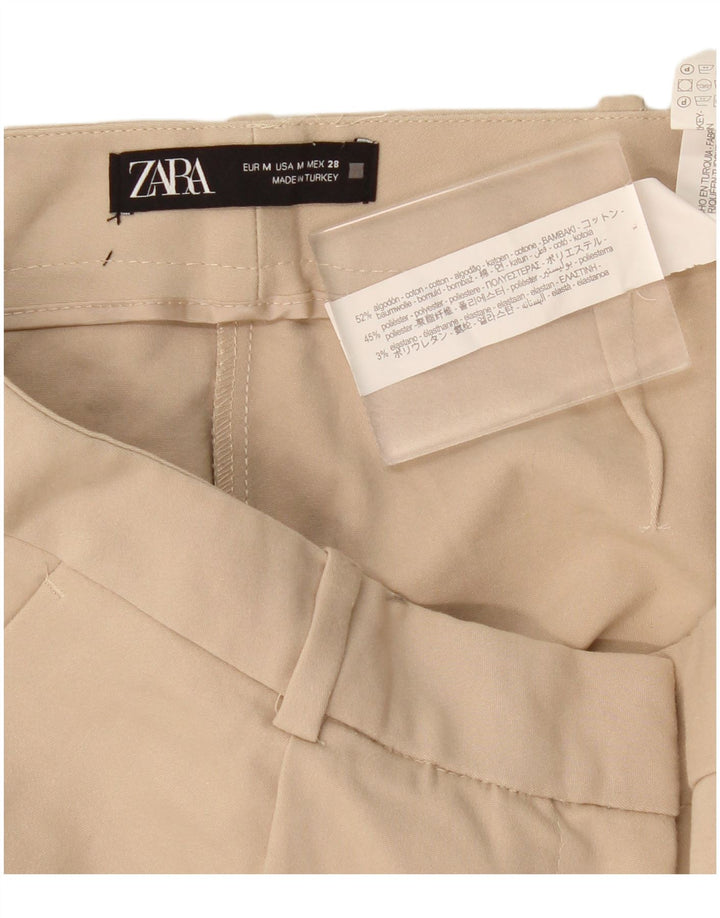 Damskie spodenki codzienne Zara, średnie W30, beżowa bawełna