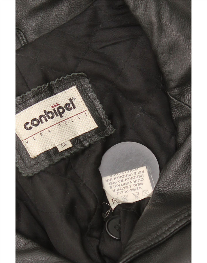 Conbipel Męska kurtka skórzana IT 54 XL Czarna skóra