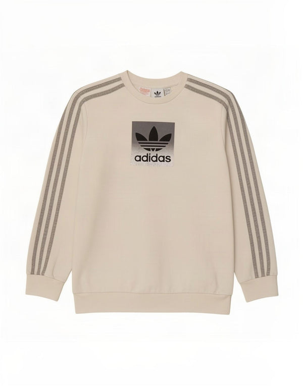 Chłopięca bluza Adidas z grafiką, 13-14 lat, biała bawełna