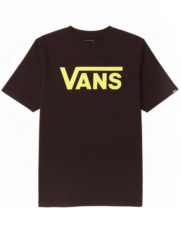 Chłopięcy T-shirt z grafiką Vans o dopasowanym kroju, rozmiar 12-13 lat, czarny, bawełniany