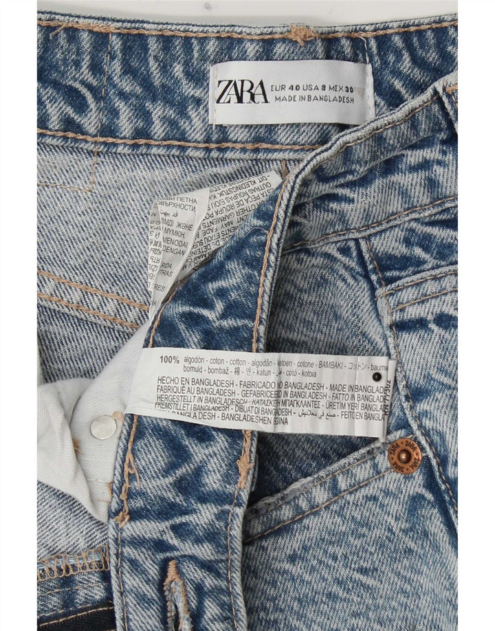 Damskie jeansy zwężane Zara EU 40 Medium W30 L27 Niebieskie bawełniane