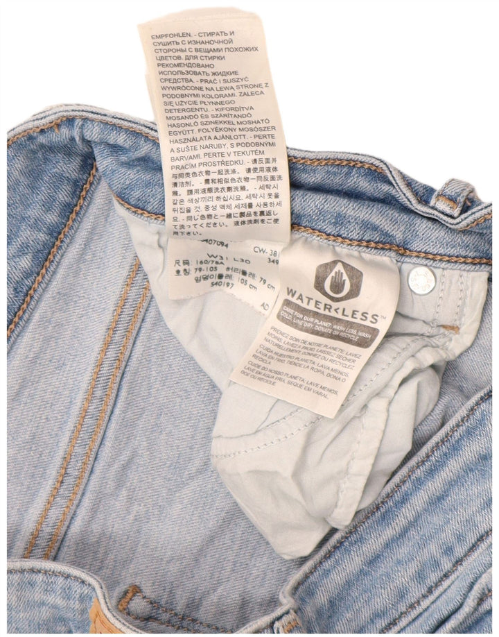 LEVI'S Damskie jeansy skinny z wysokim stanem 721 w trudnej sytuacji W31 L30 Niebieskie bawełniane