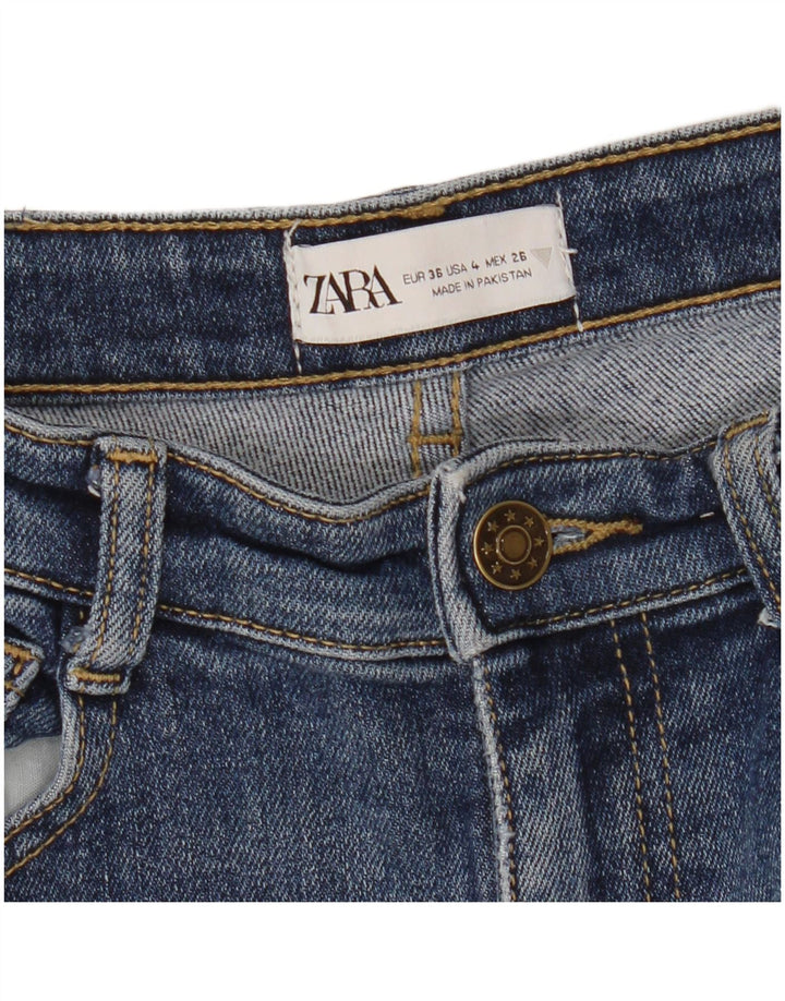 Damskie jeansy slim fit ZARA EU 36 XS W26 L27 Niebieskie