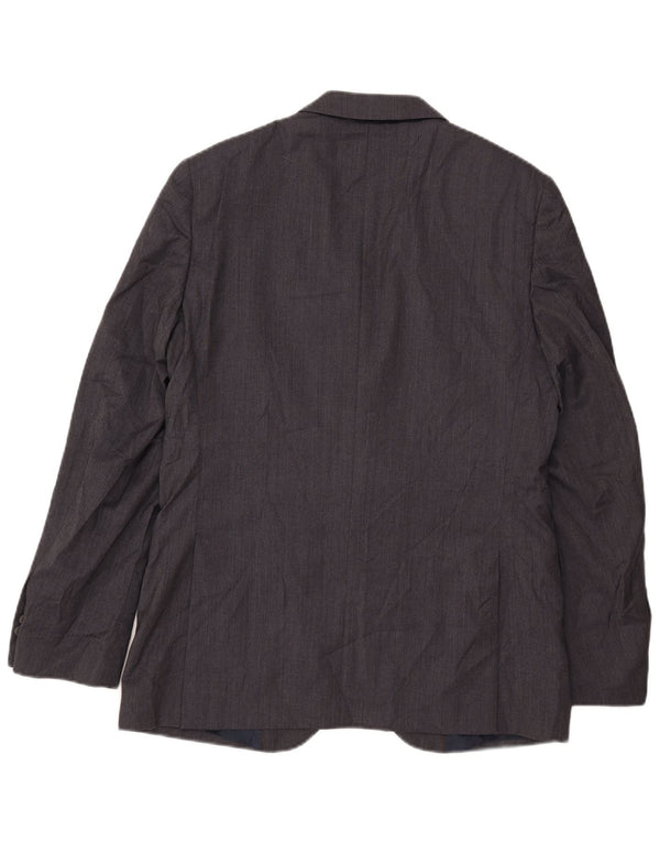 Massimo Dutti Mens 2 Button Blazer Jacket EU 50 Medium Grey Wool