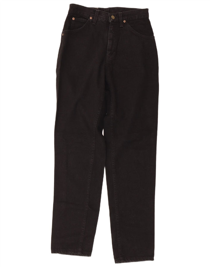 Damskie jeansy z wysokim stanem LEE W28 L33, czarna bawełna