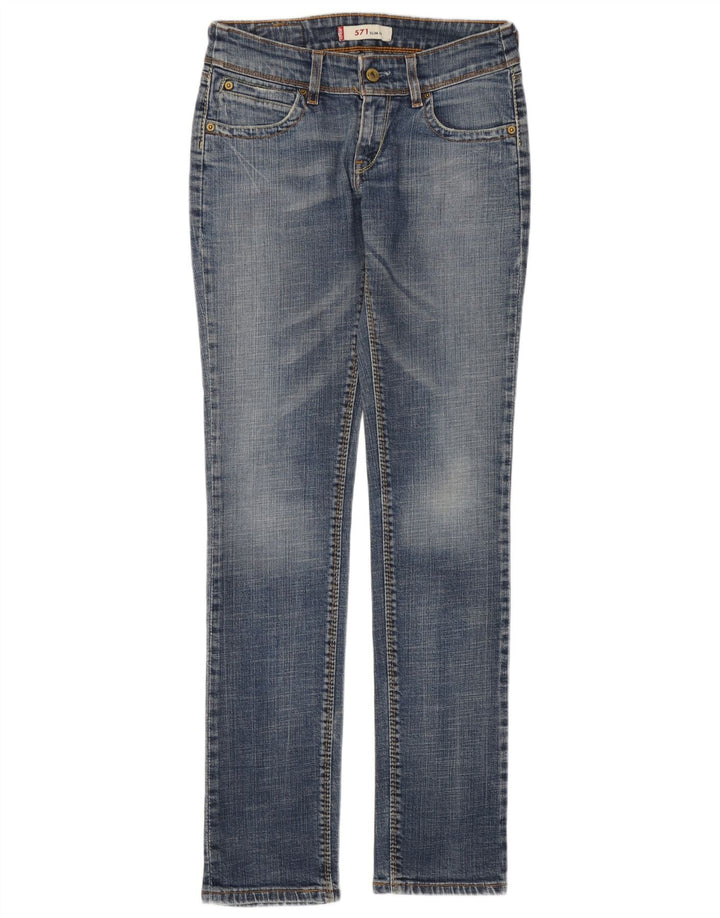 Damskie jeansy Levi's 571 Slim W29 L31 Niebieskie