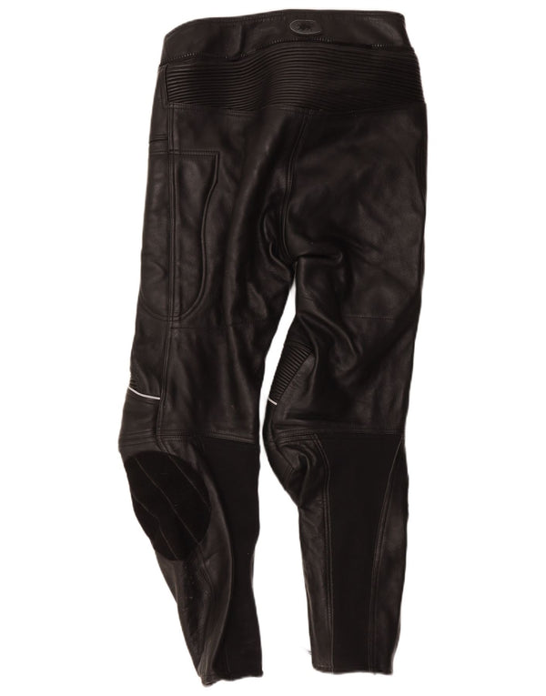 Męskie skórzane spodnie motocyklowe Buffalo UK 42 Medium W32 L27 Czarne