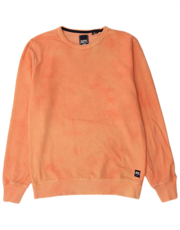 Męski sweter Superdry XL, pomarańczowy Tie Dye, bawełniany