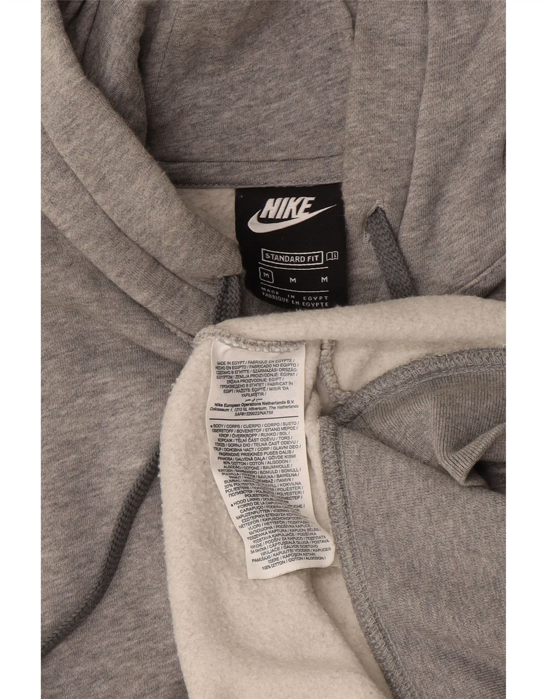 Męska bluza z kapturem Nike Graphic Standard Fit, średnioszara, bawełniana w cętki