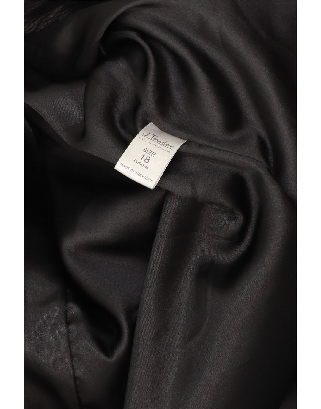 J. TAYLOR Womens Leather Coat UK 18 XL Black Leather Vintage J. Taylor and Second-Hand J. Taylor from Messina Hembry 