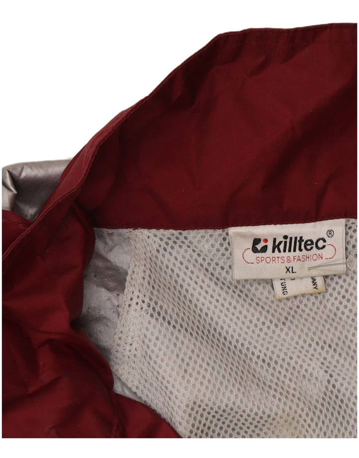 Męski płaszcz przeciwdeszczowy z kapturem Killtec UK 42 XL, wielokolorowy blok kolorów