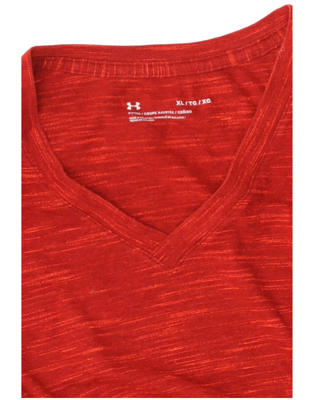 Koszulka męska UNDER ARMOUR XL, czerwona, nakrapiana