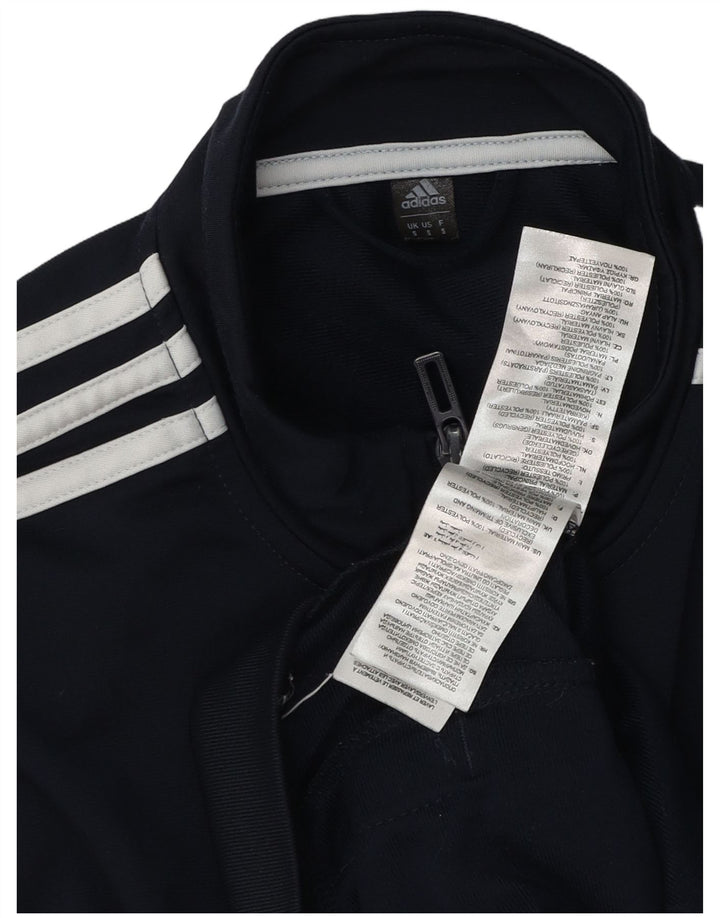 Adidas Męska bluza dresowa, mała, granatowa, poliestrowa