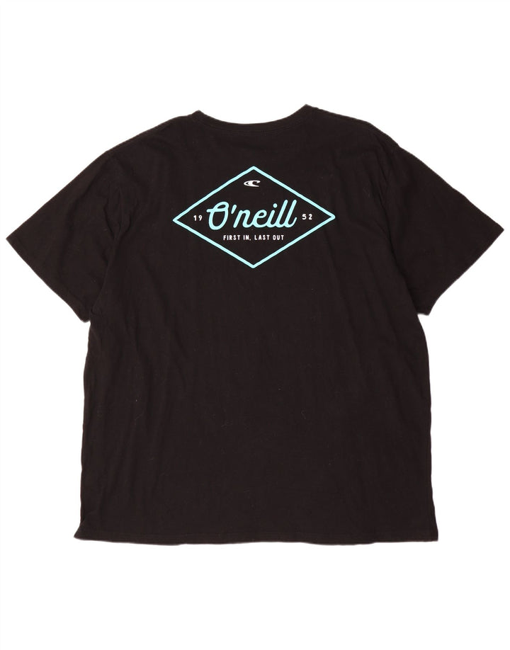 Męski T-shirt z grafiką O'Neill, 2XL, czarna bawełna