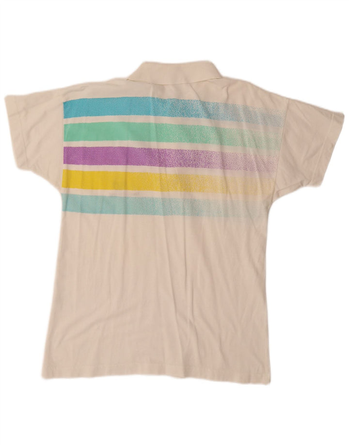 Męska koszulka polo SERGIO TACCHINI, mała, bawełniana w białe paski