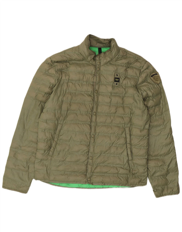 Męska ocieplana kurtka Blauer UK 42 XL Khaki, poliamid